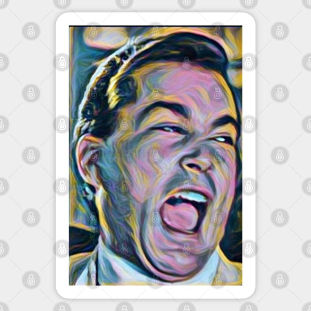 Ray Liotta Laugh mafia gangster movie Goodfellas painting Sticker by xsdni999